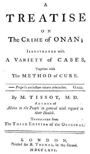 [Gutenberg 61621] • A Treatise on the Crime of Onan / Illustrated with a Variety of Cases, Together with the Method of Cure